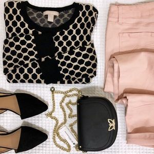 Banana Republic Sweater Hexagon Print